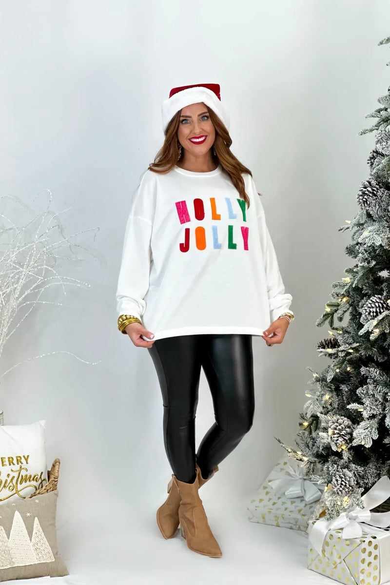 Holly Jolly French Terry Pullover