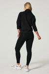 Spanx Very Black Air Essentials Half Zip