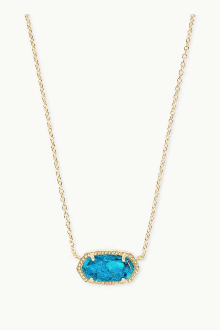 Kendra Scott Elisa Turquoise Gold Necklace