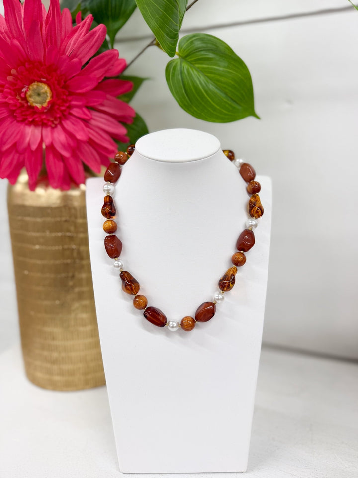 Zoe Multi Beaded Necklace - Lavish Boutique09-JEWELRY