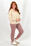 Beige Half-Zip Pullover