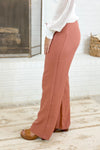 Dusty Pink Basic Long Pants