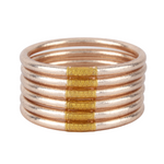 BuDhaGirl All Weather Bangles Champagne (Set of 6)