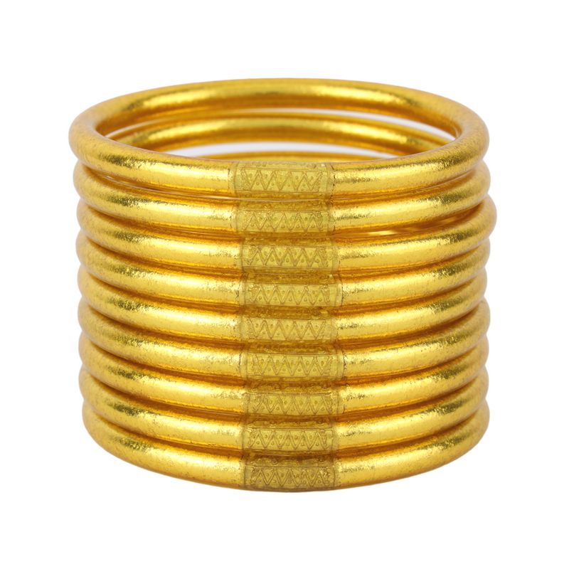 BuDhaGirl All Weather Bangles Gold (Set of 9)