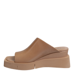 NAKED FEET - INFINITY in CAMEL Wedge Sandals